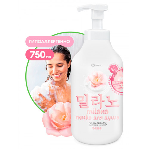Milana cotton extract and milk proteins foam (bottle 750 ml)