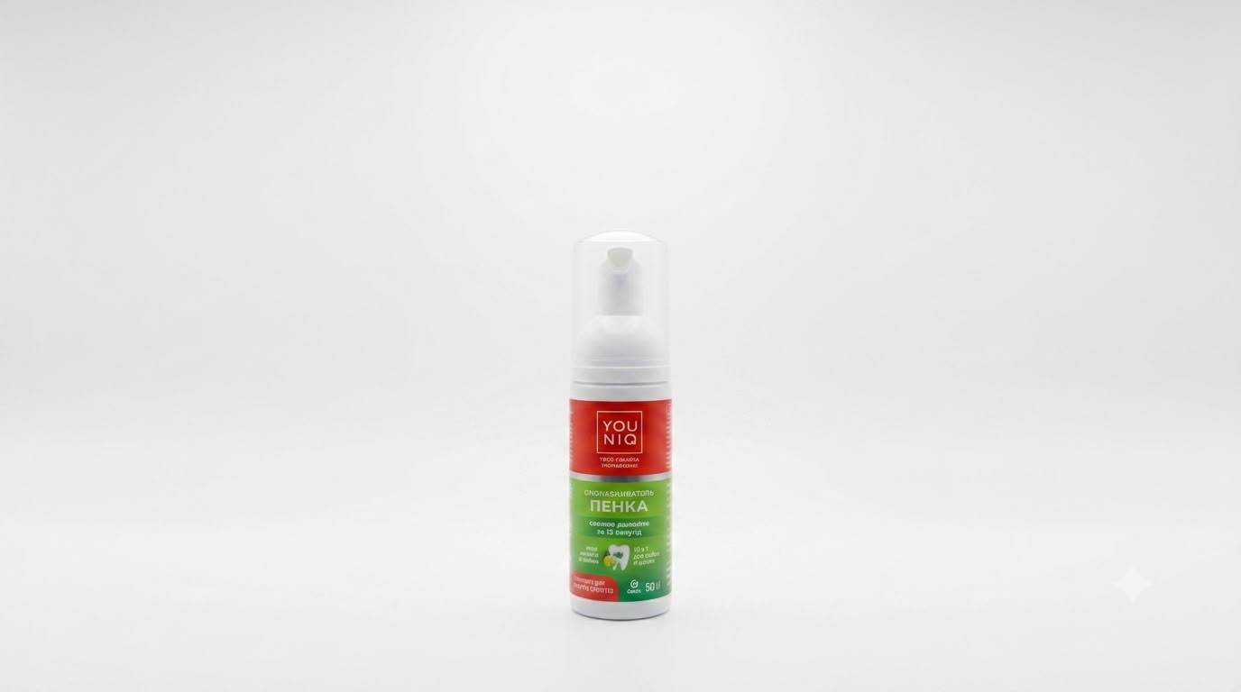Oral Cleansing Foam YOUNIQ® "Complete Care" Lemon-Lime Flavor, 50 ml