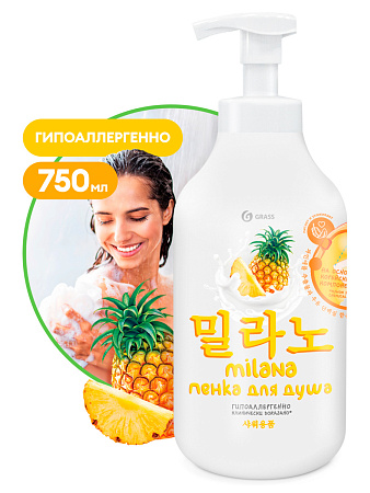 Milana foam with pineapple extract and milk proteins (bottle 750 ml)